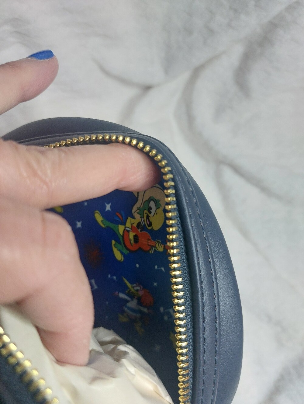 Disney Parks EPCOT The Three Caballeros Donald Loungefly Backpack Mexico Glow Dk - Picture 8 of 9
